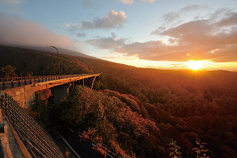 Jogakura hot spring Jogakura Ohashi bridge